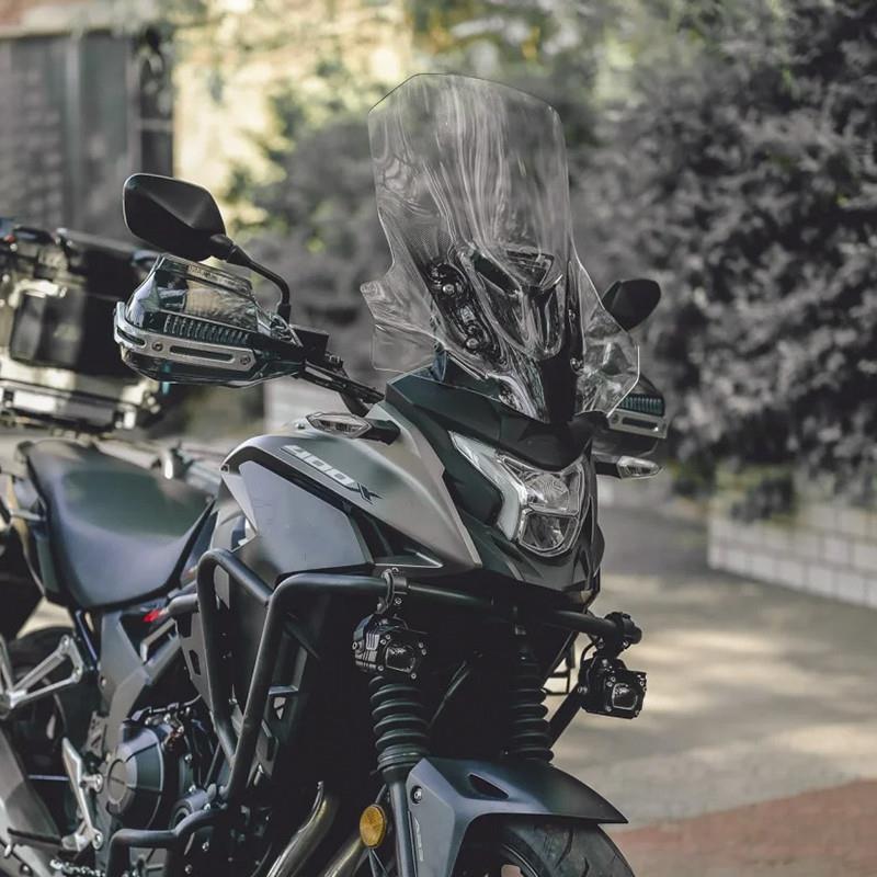 适用本田CB400X前挡风罩配件风挡进口玻璃护胸CB500X挡风玻璃风挡