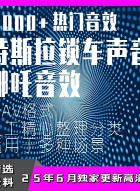 特斯拉锁车声音2000个wav音效 哪吒音效超级玛丽公主上车钵钵鸡