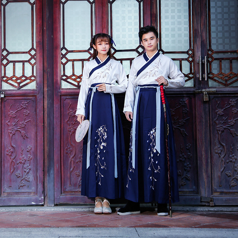 汉服男女情侣古装 超仙 学生班服cp款 中国风彼岸花汉元素 逍遥客