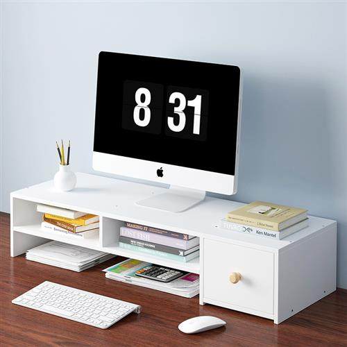 V3U2垫电脑显示器屏幕办公室桌面收纳盒底座书桌增高架子整理