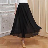 春现代舞裤 女 子练功服假两件雪纺莫代尔舞蹈健身瑜伽裤