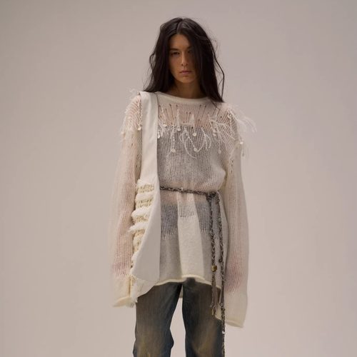 Shelle Artiste 流苏套头连衣裙