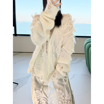 Shelle Artiste 手工流苏开衫