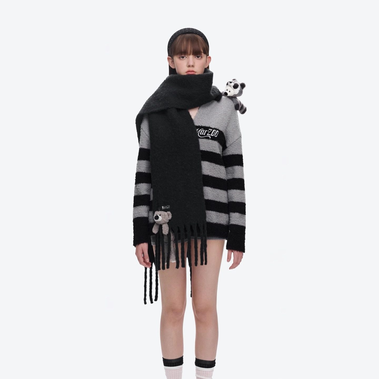 13DE MARZO 2025AW 秋冬新款 Doozoo系列 穿越小熊毛绒围巾