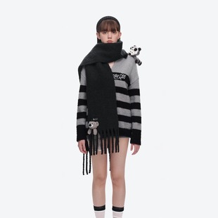 Doozoo系列 13DE 秋冬新款 2025AW 穿越小熊毛绒围巾 MARZO