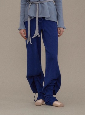 【易梦玲同款】o cloche code_低腰直筒裤_Lowrise Loose Pants