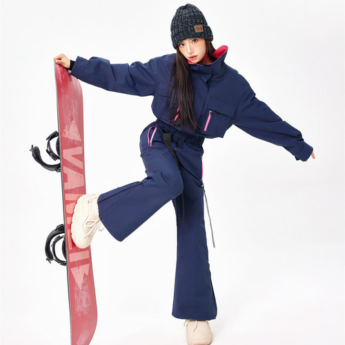 秋冬撞色背带滑雪裤MOODXMIURA