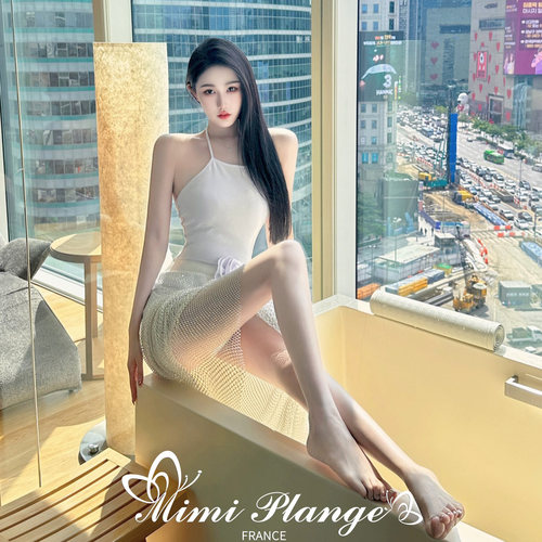 MIMI PLANGE立体花朵系带大露背高开叉连体泳衣钻网人鱼半裙-封面