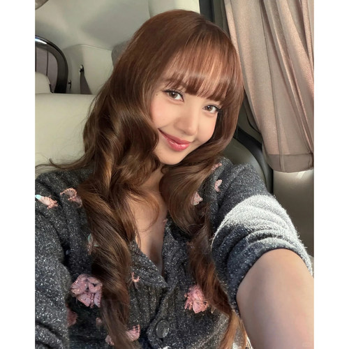 LISA同款【MARKGONG】2026早秋新品手工钉珠杂点针织开衫上衣外套