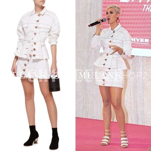 水果姐同款小众/纽扣装饰上衣