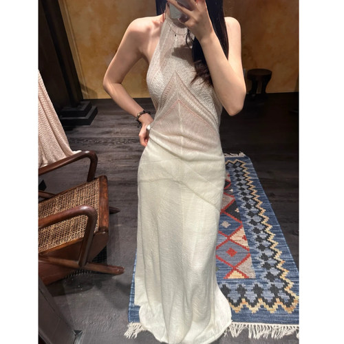 Tension Archive  Phantasmagoria 不规则线条插片大摆连衣裙