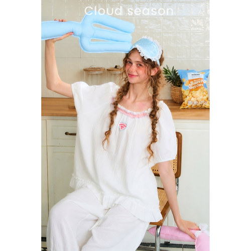 Cloud Season 26SS新款   草莓奶昔家居服