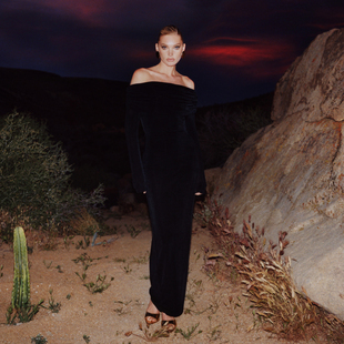 Nana 2024SS夏金属环抽褶一字肩高开叉连衣裙合集 Jacqueline