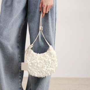 王楚然同款 lost in echo 26春夏 新款时髦彩色亮片水滴包单肩包