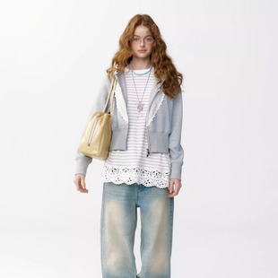 蕾丝爱心卫衣 25AW Cloud Season