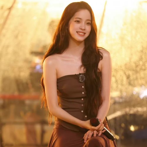 palavas欧阳娜娜同款奎尔宫舞曲上衣一字肩多穿抹胸 不规则半裙