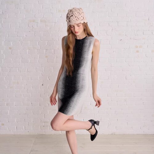 Aimme sparrow25FW 黑白渐变连衣裙