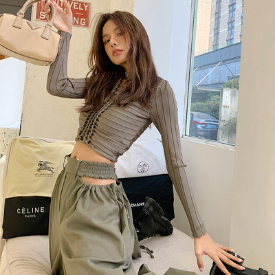 【国现S】左岸潇同款lee编织上衣