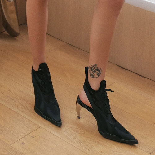 木兰设计师小众镂空尖头高跟鞋