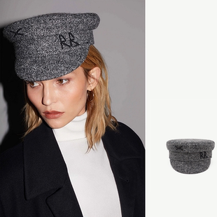 【国现】乌克兰设计师Ruslan Baginskiy秋冬灰白呢报童帽帽型超好
