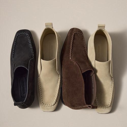 BREAD TREE 面包树 25年新款复古编织平底沙漠靴极简老钱风乐福鞋