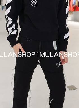 【清货折SM】LOST GENERAL新品街头潮牌黑色抽绳运动男休闲裤