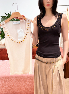 现货 XU ZHI 26春季新品 钉珠装饰背心