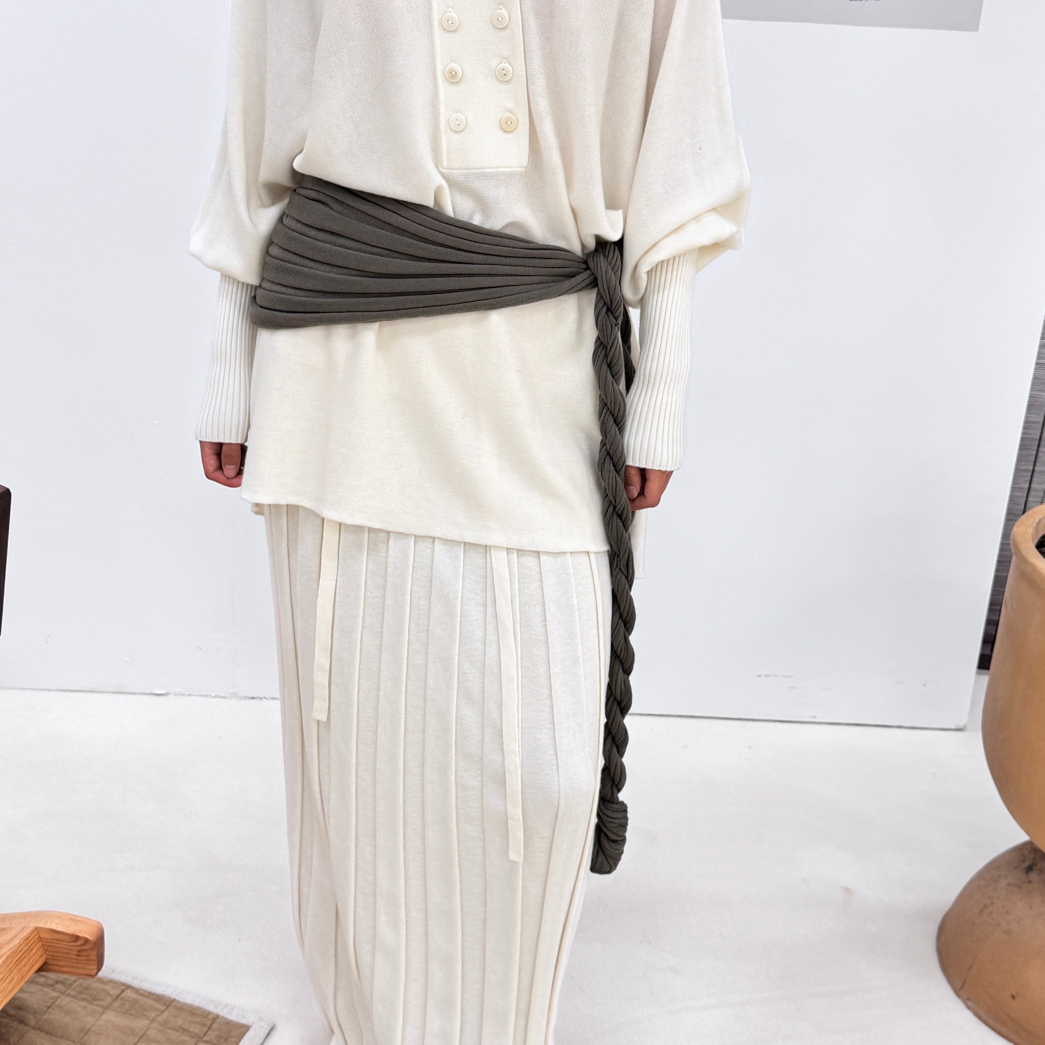 o cloche code 25年 马尾结三角巾_90%美丽奴羊毛10%弹力纤维