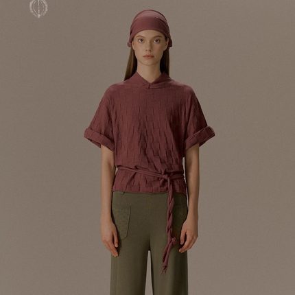 o cloche code_纽结圈带_90%美丽奴羊毛10%弹力纤维