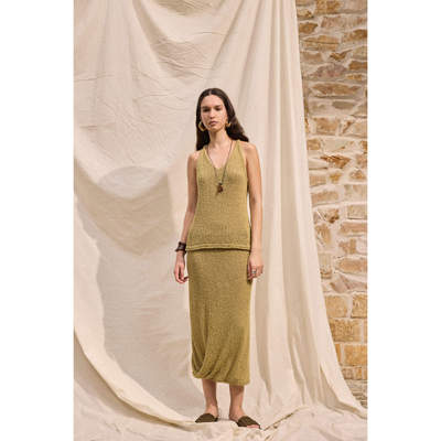 PLAYAPLY 26春夏 扭结工字背心不对称扭结半裙