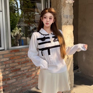 MARZO 联名系列 针织Polo领套头毛衣 Caroline 13DE