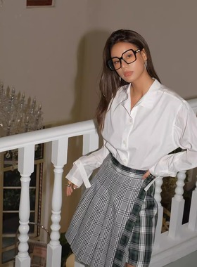 【5折清货福利】ANDREA CREWS不对称半裙  Jejia百搭款衬衫