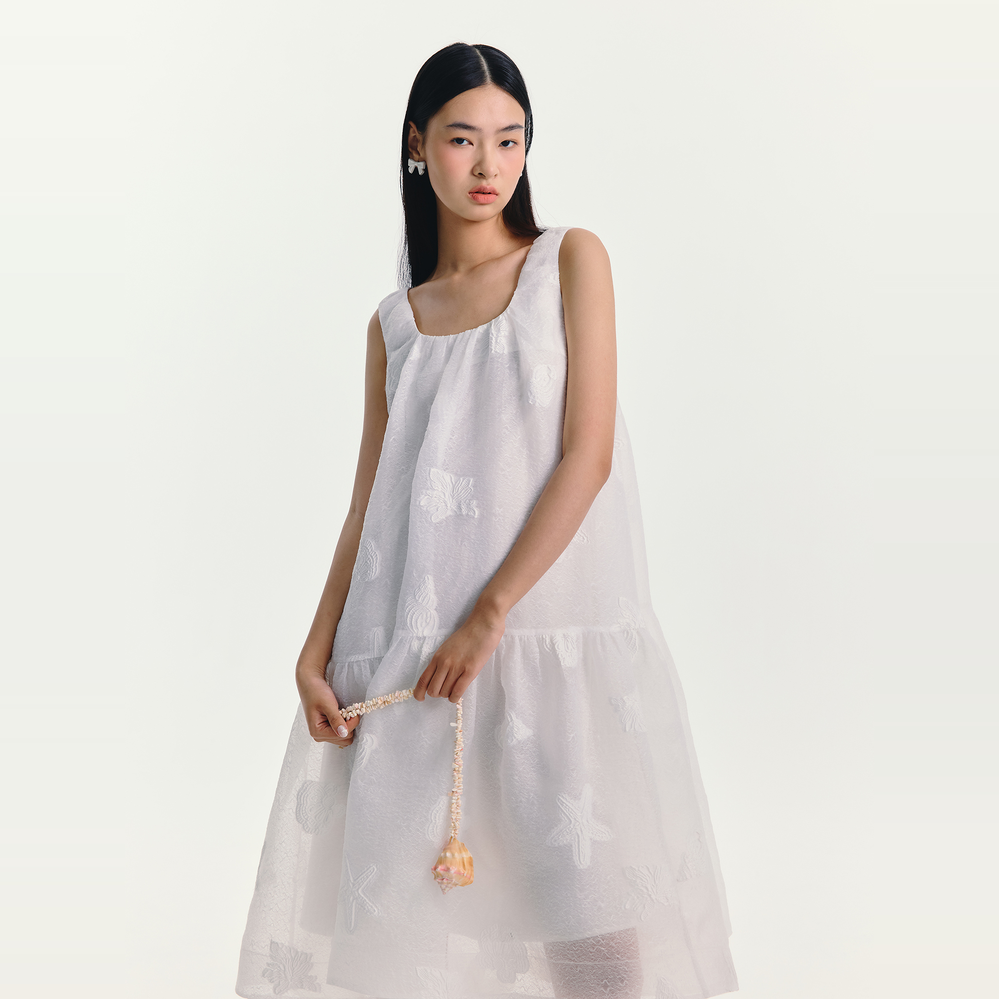 ESTER HSU 25SS 提花背心连衣裙
