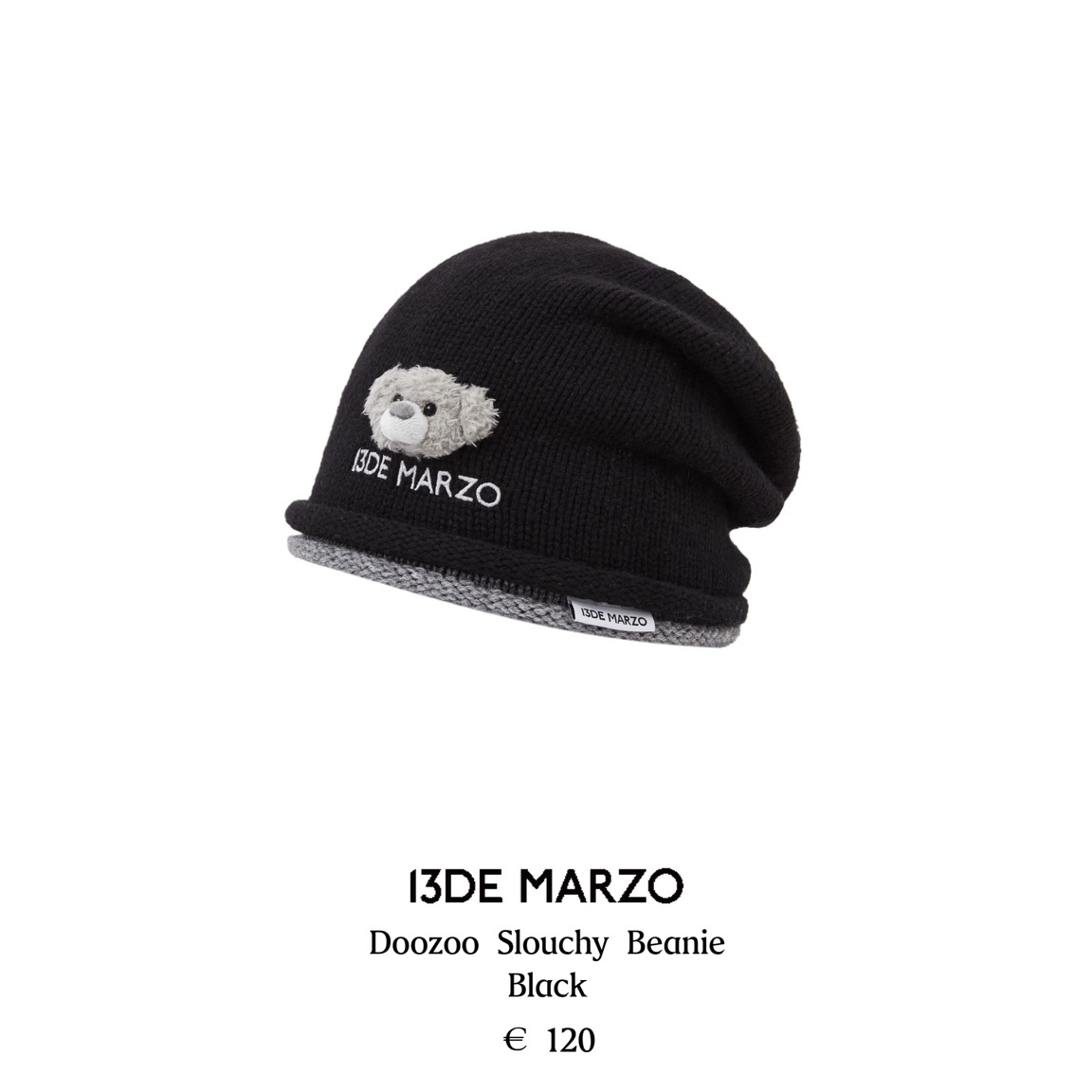 13DE MARZO 2025AW 秋冬新款 Doozoo系列 迷你熊头堆堆帽