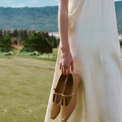 方枪枪同款|BREADTREE面包树复古编织T带玛丽珍鞋女长期主义单品