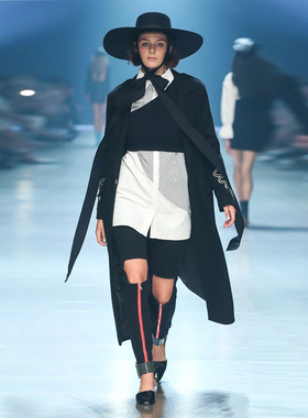 【清货折XSS】ATOIR澳洲小众设计师拼接条纹长袖两穿时尚针织衬衫