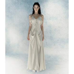 连衣裙礼服 荷叶边高级感吊带长款 CAMEYLIU 2026早春SS