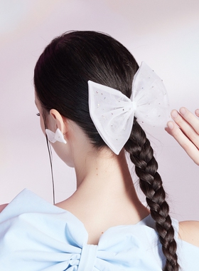 买手店 Susan Lazar 2J新款蝴蝶结头绳水钻装饰发夹发箍甜美