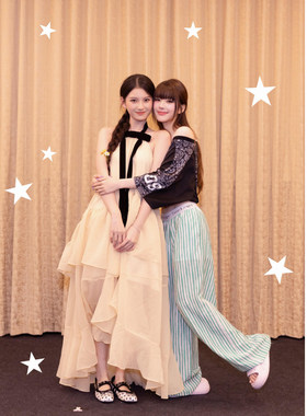 现货 NONETONE · 余晖杏挂脖不规则欧根纱连衣裙