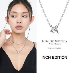 INCH EDITION 迷幻梦境蝴蝶液态项链轻奢高级设计感小众项链