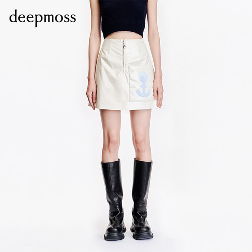 夹棉皮革外套外套半裙deepmoss