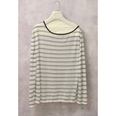 PLAYAPLY 26SS春夏薄透条纹上衣