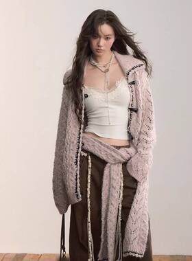 VIAPITTI 25AW 重工加厚混纱毛织外套