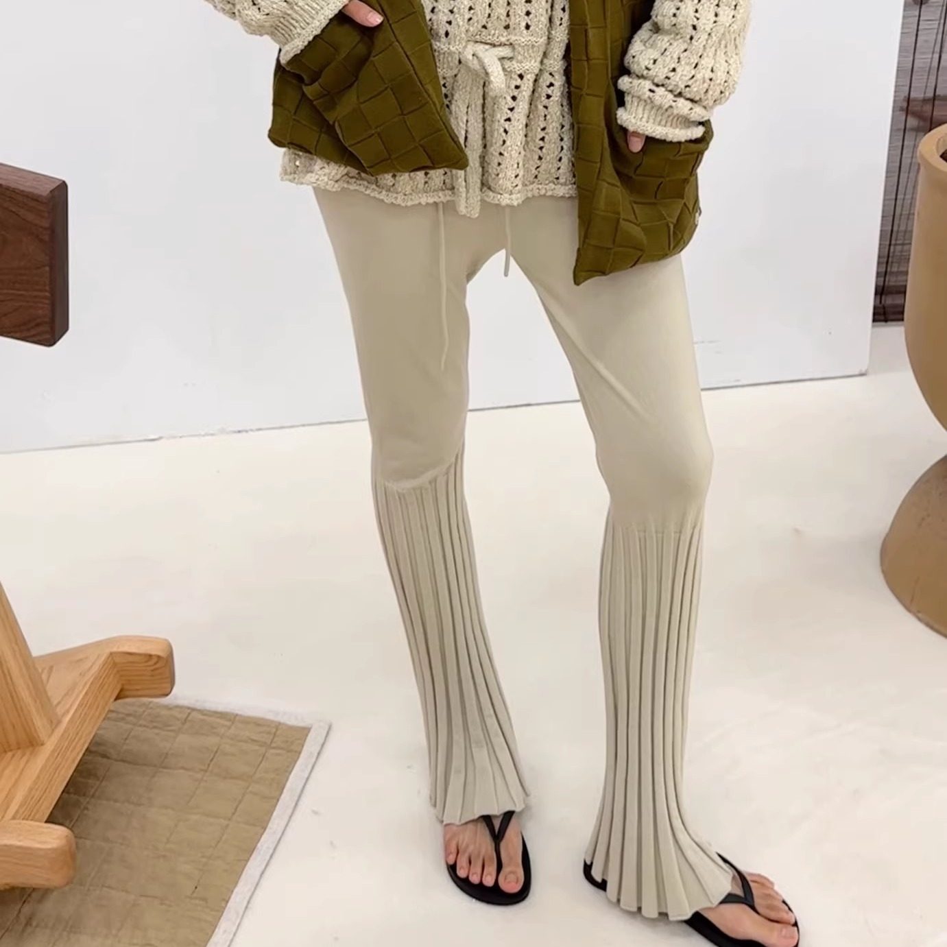 o cloche code_系带喇叭裤_90%美丽奴羊毛10%弹力纤维,女装/女士精品,时尚套装,淘宝优惠券,粉丝福利购,淘宝优惠卷