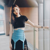 外搭配腰夹时尚 Beauty牛仔塑身腰带修身 Devil 挂带腰封 清货折