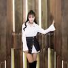 [Half skirt jacket  Devil Beauty Rerba Upper body cowboy Body Short skirt White T-shirt
