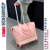 旅行包女拉杆箱带轮子 旅行袋可折叠行李箱轻便大容量登机行李包