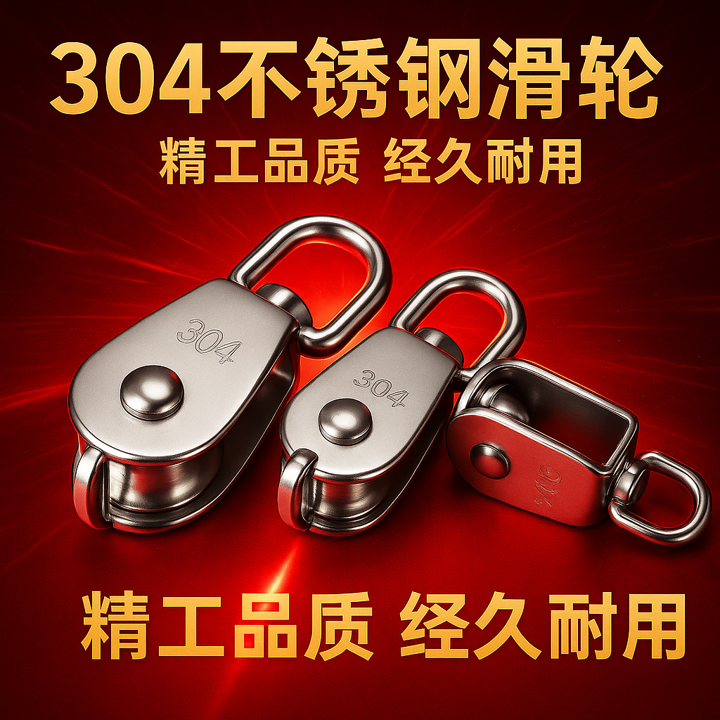 不锈钢滑轮吊环定滑轮