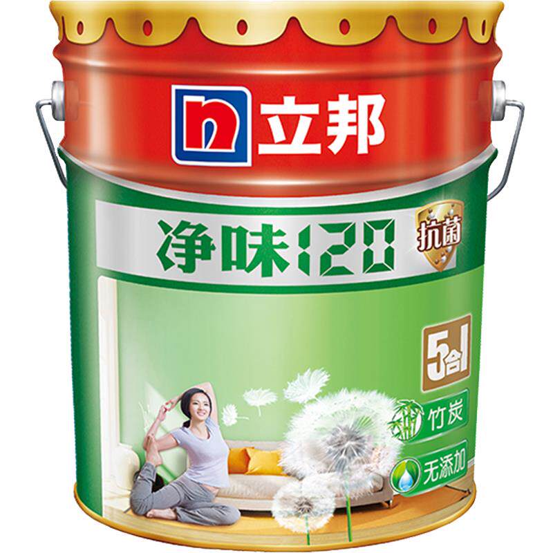立邦漆 净味120竹炭五合一抗菌无添加乳胶漆面漆 立邦净味120二合怎么看?