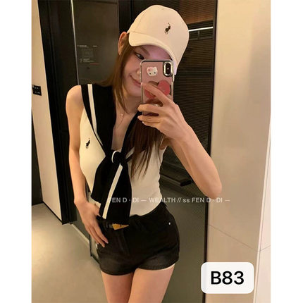 马标针织衫女背心加披肩围巾瘦腰气质优雅休闲简约高级感工厂